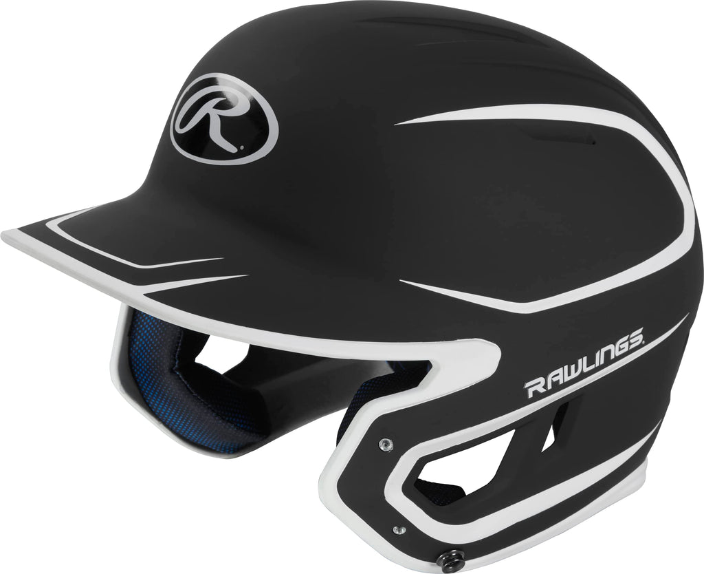 Rawlings | Mach Batting Helmet | Matte Black/White | Senior (6 7/8'' - 7 5/8'')