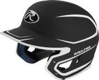 Rawlings | Mach Batting Helmet | Matte Black/White | Senior (6 7/8'' - 7 5/8'')