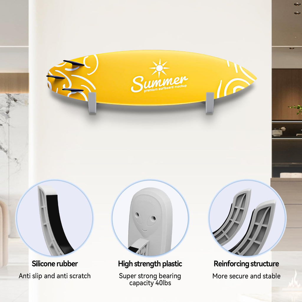 Two Stones Surfboard Rack For Wall  Surfboard Wall Mount  Paddle Board Rack  Surfboard Wall Rack  Paddle Board Wall Rack  Surf B
