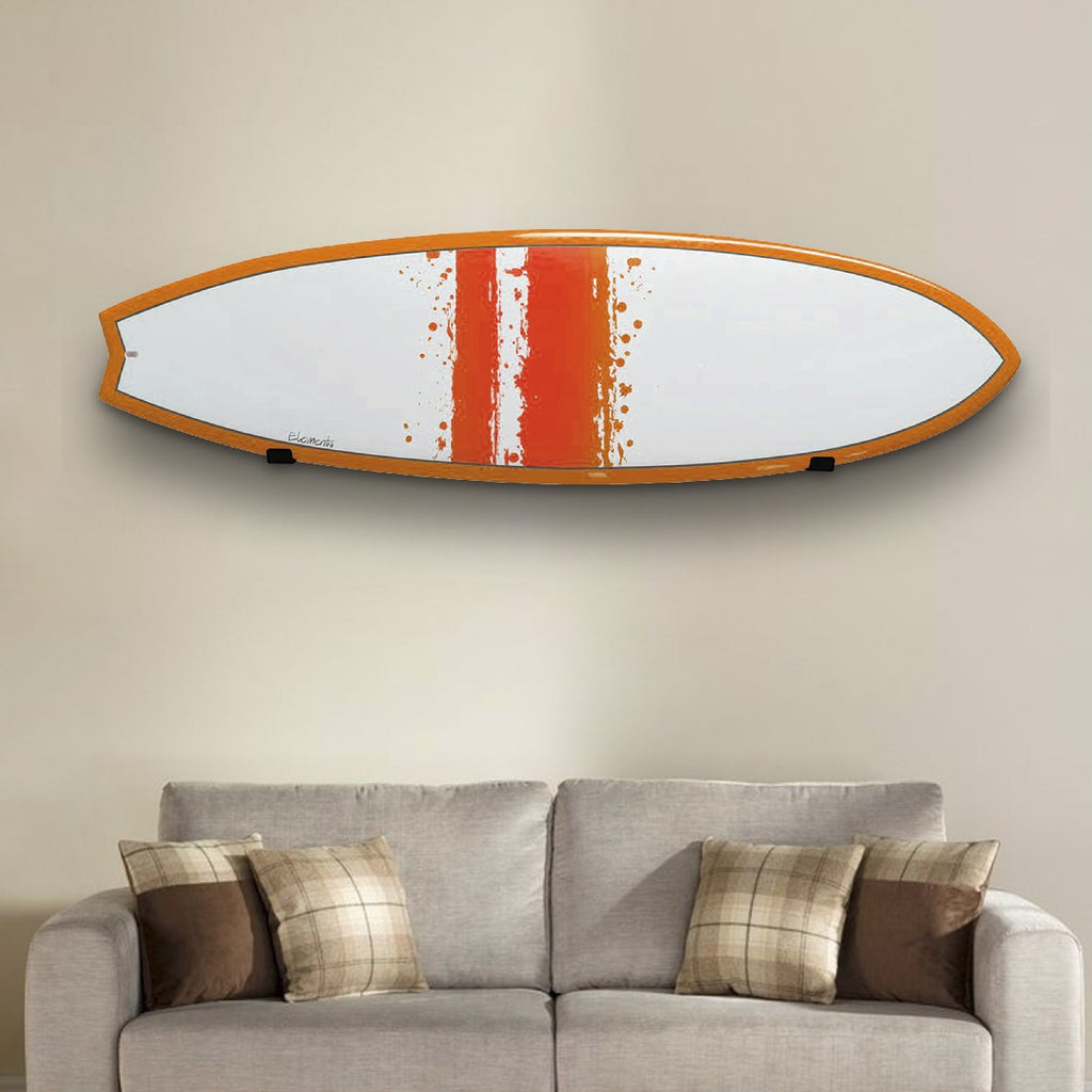 Easygoproducts Wall Short Longboard Storage - Surfboard Display Surf Board Rack-Minimalist Style