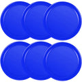 3 1/4 Inches Air Hockey Pucks 6 Pack Full Size Heavy Replacement Pucks for Game Tables Equipment Accessories (Blue)