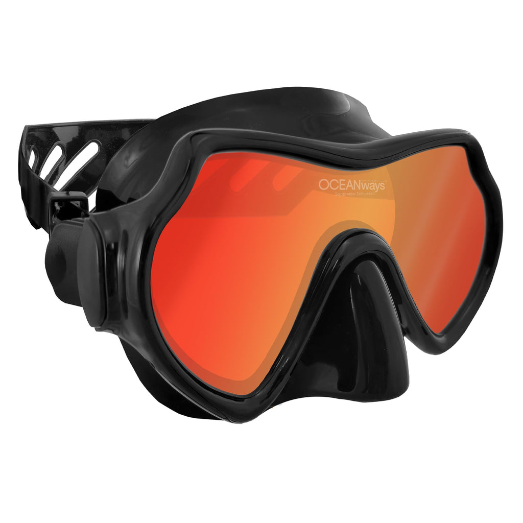 Oceanways Superview-Hd Mask - Black Silicone