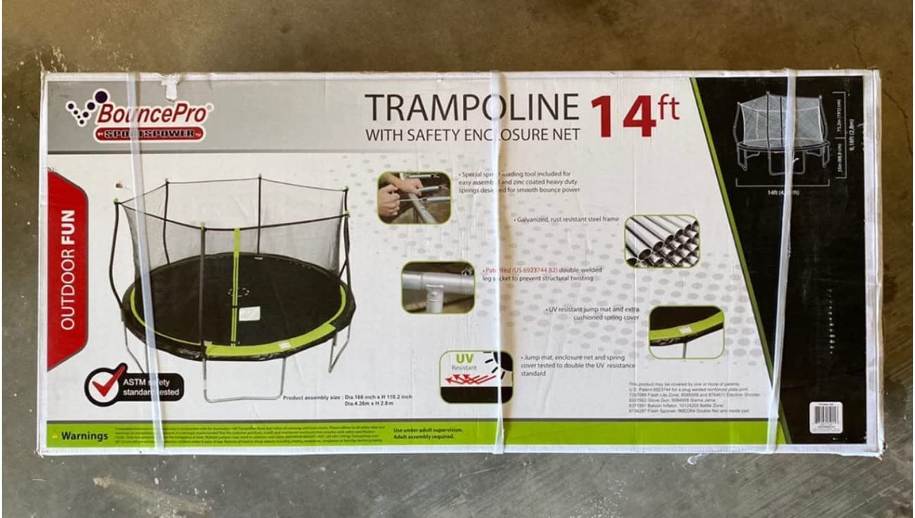 Bouncepro 14 Round Trampoline Vertical Leg Extension With Holes (6B)