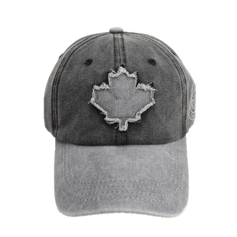 Fasholic Washed Cotton Baseball Cap For Men & Women Adjustable Fit (Black)