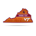 Rico Industries Ncaa Virginia Tech Hokies State Shape Shape Cut Pennant - Home And Living Room D  Cor - Soft Felt Ez To Hang