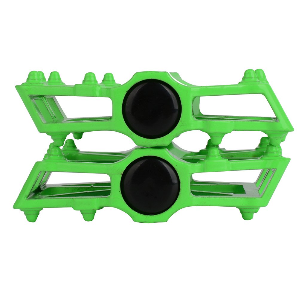 Boruizhen Aluminium Cnc Bike Platform Pedals Lightweight Road Cycling Bicycle Pedals For Mtb Bmx (Green)
