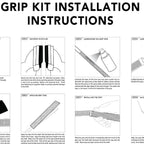 Karma Revolution Golf Grip Set, 13 Black Jumbo No Alignment Necessary Easy Installation All-Weather Performance Velvet Style +1/