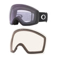 Oakley Flight Deck L Ski Goggles Replacement Lens Prizm Clear + Bundle with Designer iWear Eyewear Kit