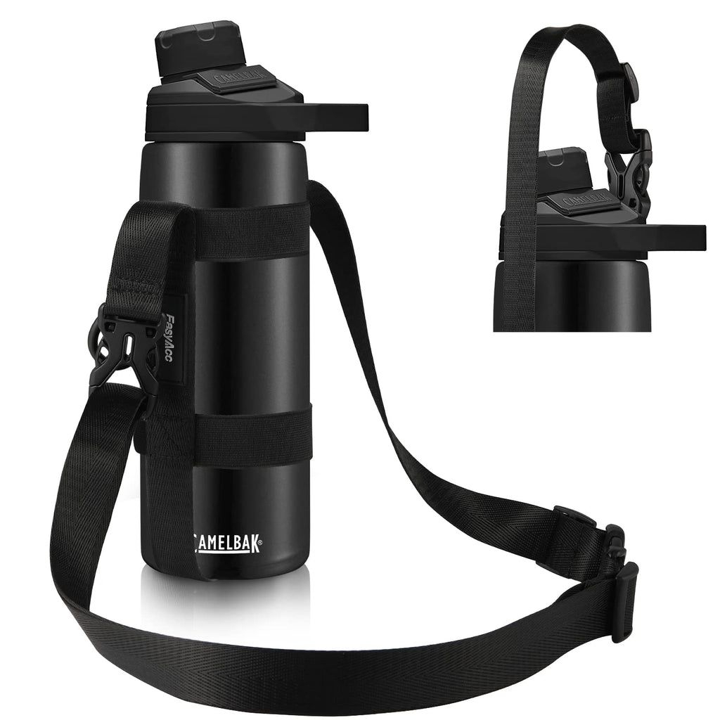 Easyacc Water Bottle Handle Shoulder Strap, For 12Oz - 64 Oz Hydro Flask Wide Mouth And Universal Water Bottles, With Carabiner,
