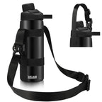 Easyacc Water Bottle Handle Shoulder Strap, For 12Oz - 64 Oz Hydro Flask Wide Mouth And Universal Water Bottles, With Carabiner,