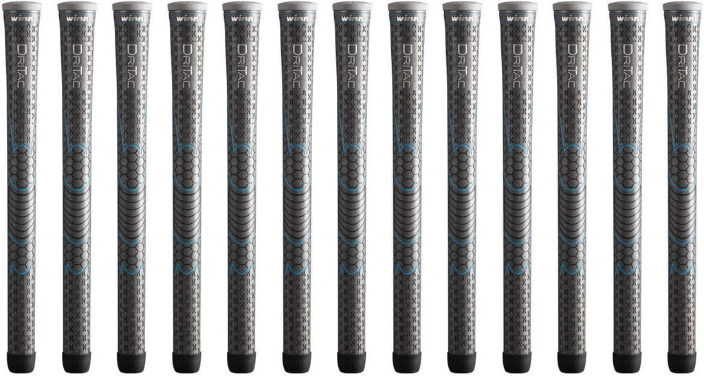 Winn Grips Dri-Tac 13 Piece Ladies/Men'S Undersize (-1/32'') Gray Golf Grip Bundle