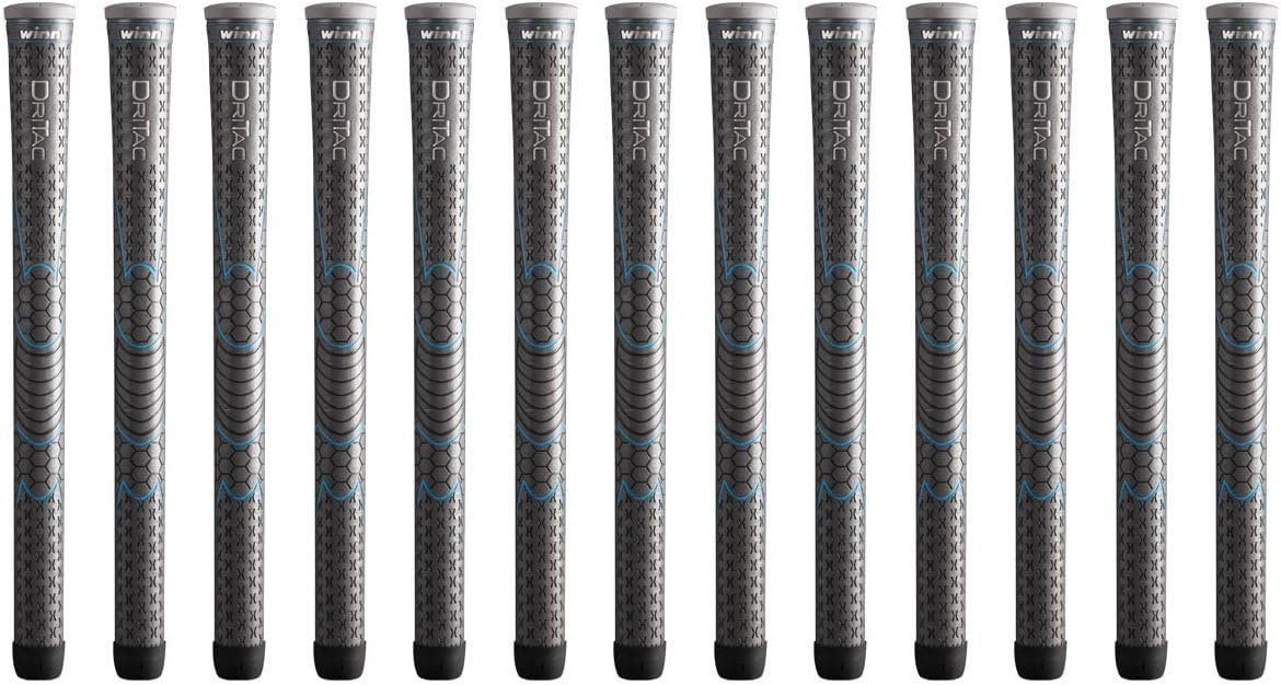 Winn Grips Dri-Tac 13 Piece Ladies/Men'S Undersize (-1/32'') Gray Golf Grip Bundle