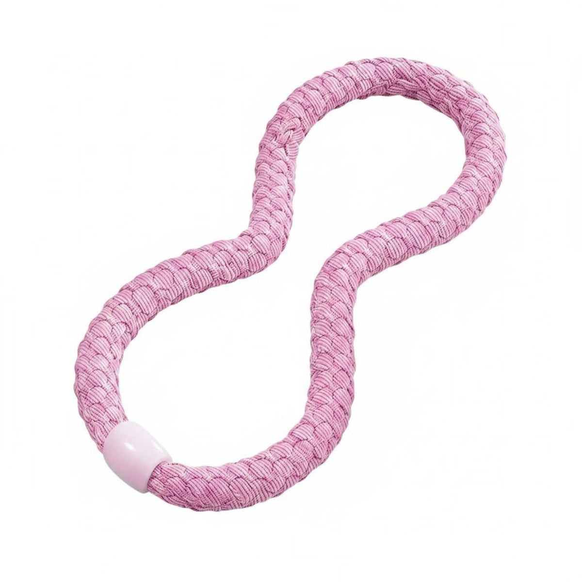 TRENDYNEST Soft Weighted Hoop Braided Weighted Waist Hoop ChillFeel Padded Exercise Loop, Pink, 5 Jin