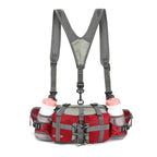 Viscne Outdoor Fanny Pack Hiking Fishing Waist Bag 2 Water Bottle Holder Lumbar Pack