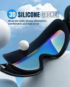 Swim Goggles 2 Pack, Wide View Anti Fog&Uv Swimming Goggles For Audlt, No Leaking Swim Glasses For Men Women Youth