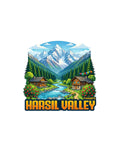 THAMPZ Harsil Valley 3D Embossed Flexible Fridge Magnet 0.5mm Decorative with Strong Hold | Refrigerator Magnet for Notes, Phot