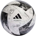 adidas MLS Club Soccer Ball, White/Bright Cyan/Iron Metallic/Pantone, 4