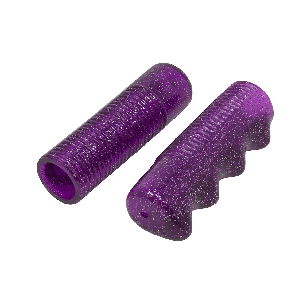 Mini Lowrider Sparkle Flake Bicycle Grips, (Purple)