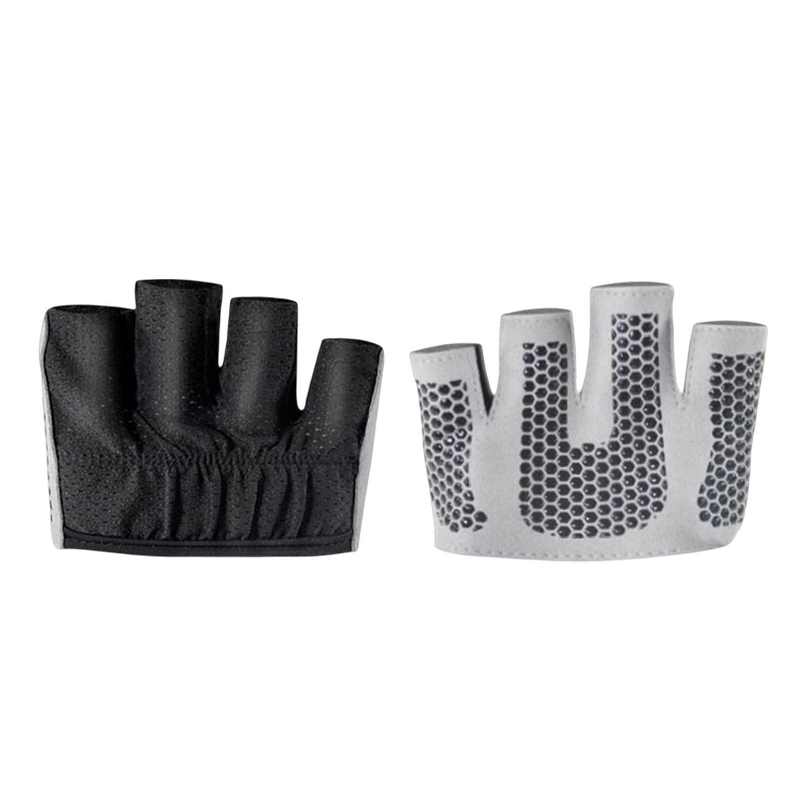 ATORSE Half Finger Gloves Yoga Exercise Grip Pads for Cycling Exercise Pilates S Black