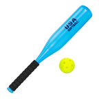 Franklin Sports Jumbo Kids Plastic Bat & Ball - Usa Softball - Backyard Bat With Large Barrel For Kids + Toddlers, 24''