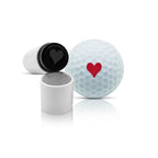 Swvl Sports Golf Ball Stamp Marker Multiple Designs Faces, Emojis Icons & More (Heart)