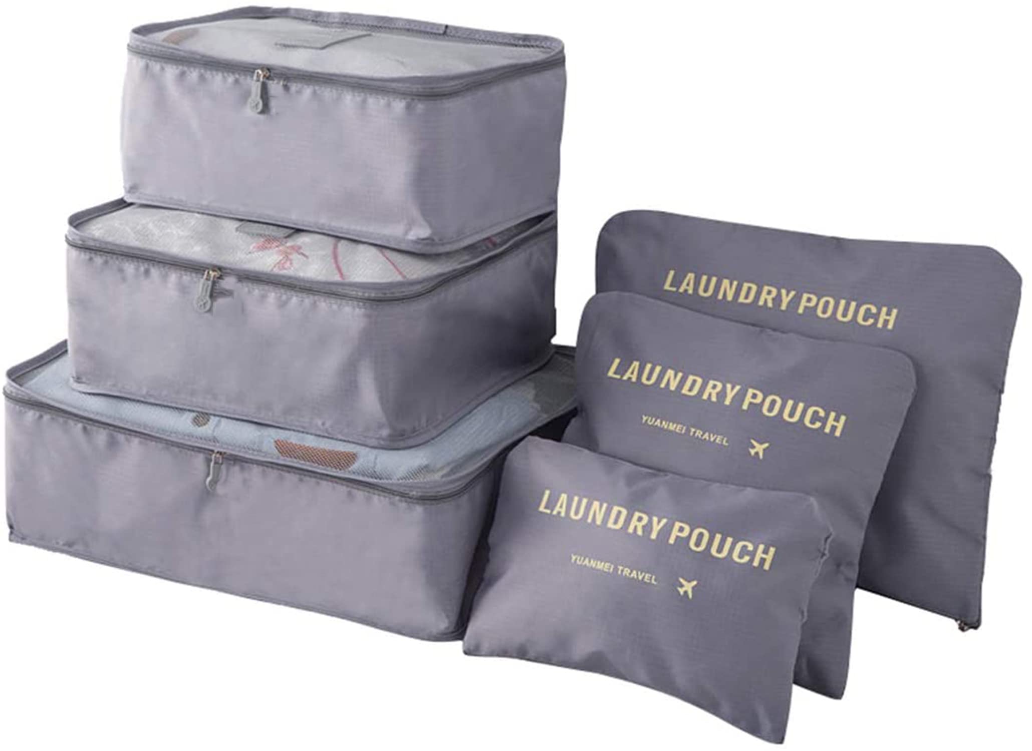 Household Culture 6Pcs/1Set Travel Storage Bag Storage Clothes Bag Luggage Case Bag Suitcase Underwear Organizer Make Up Organiz