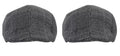 Capiteum Self Designed Unisex Golf Flat Cap With Adjustable Size Free Size Pack Of 2 (Black)
