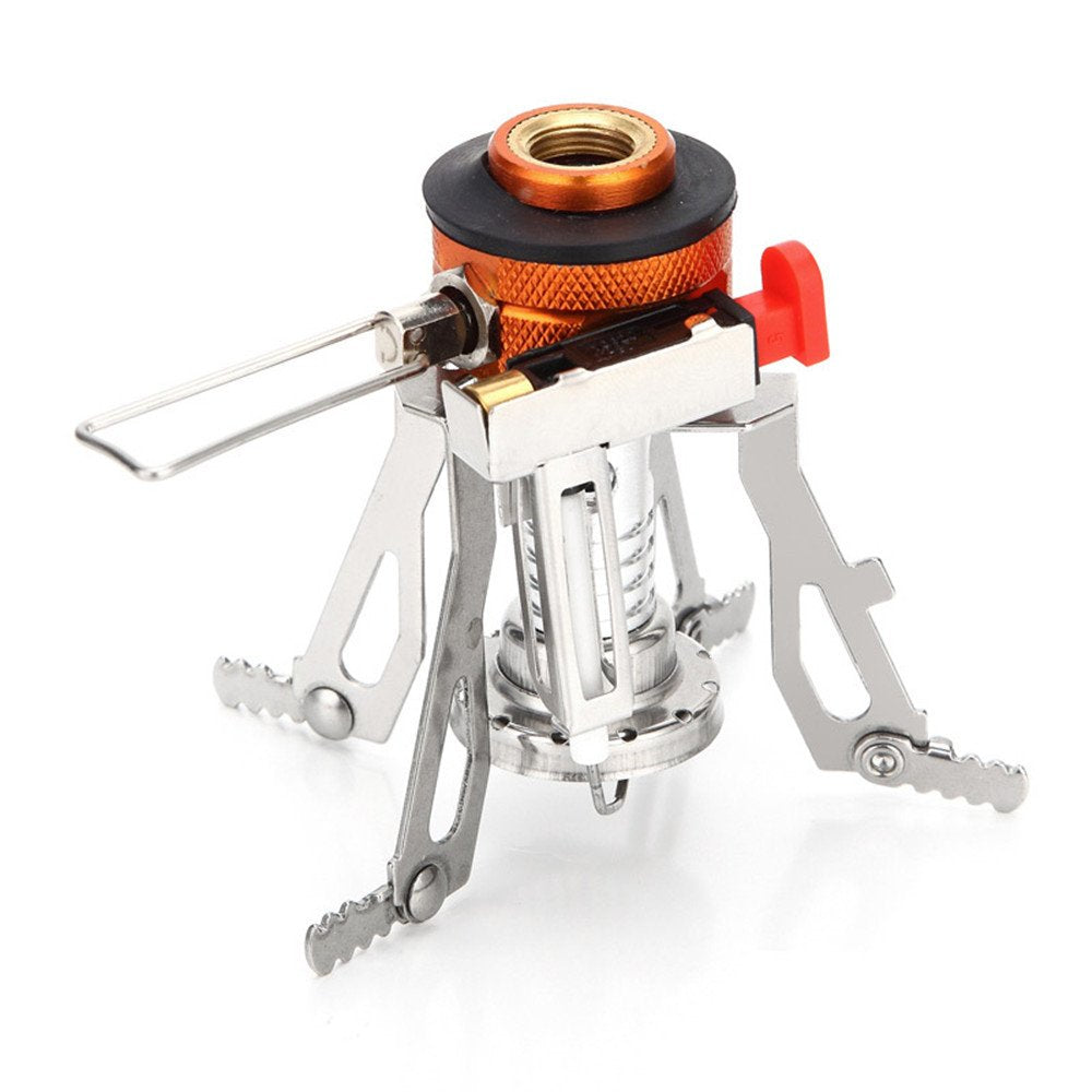 Aotu Portable Camping Stoves Backpacking Stove With Piezo Ignition Stable Support Wind-Resistance Camp Stove For Outdoor Camping
