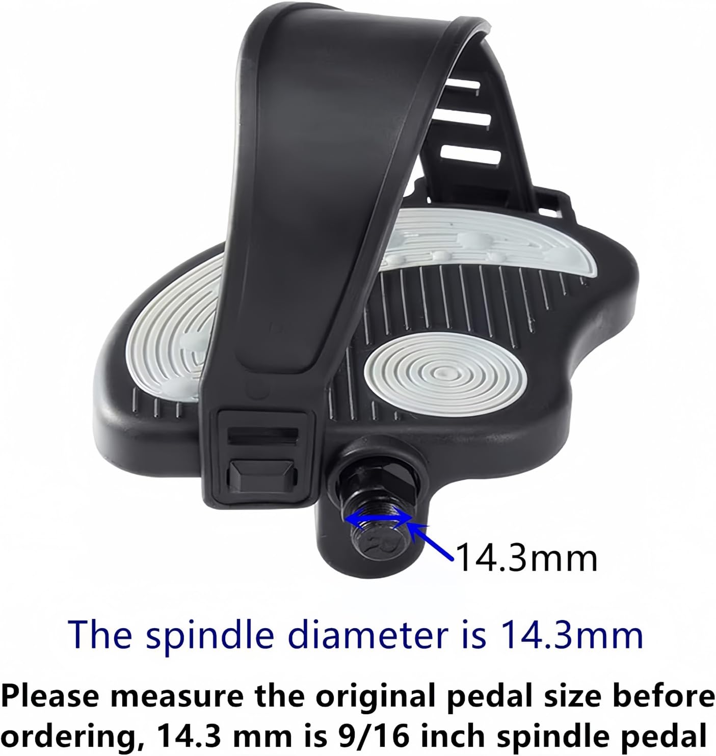 Namucuo Exercise Bike Pedals With Straps For Spin Bike And Indoor Stationary Exercise Bike, 6 Month Warranty