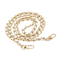Ecomistiq Purse Chain Strap With Buckle Shoulder Strap For Shoulder Bag Wallet Handbag Gold Chain White