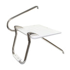 Whitecap 67902 Poly Swim Platform For Boats With Outboards - Single Rail With Step, White