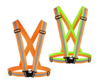 Chiwo Reflective Vest Running Gear 2Pack, High Visibility Adjustable Safety Vest For Night Cycling,Hiking, Jogging,Dog Walking(C