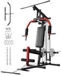 GarveeTech Home Gym Equipment, Workout Weight Machine with Cable Pulley System, 400 LBS Weight Capacity All in One Full Body Exe