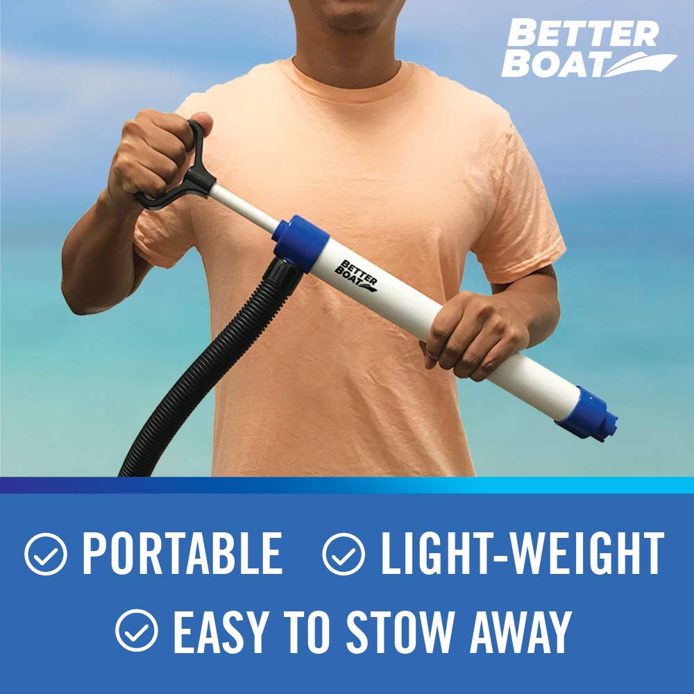 Manual Bilge Pump For Boats Kayak Canoe Hand Water Pump  Siphon Pump Bailer Kayaking Boat With Hose Portable Held 20 Gallons Per