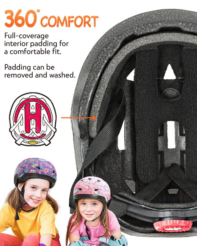 Toddler Bike Helmets For Age 1-4 Years Old Boys And Girls, Adjustable Kids Helmets From Infant/Baby To Children (Galaxy,Xs)