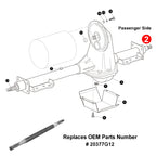 Roykaw Rear Axle Shaft With Bearing Seal Kit For 1994-Up Electric Txt/Medalist, 2005-Up 4/6 Passenger Shuttle, St Express, St Sp