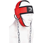 Dmoose Neck Harness For Weight Lifting - Neck Exerciser With 30'' Heavy Duty Steel Chain - Neck Strengthener To Support Injury R