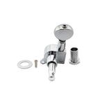 Musiclily 6 Inline Sealed Guitar Tuners Tuning Pegs Machine Heads Set,Kidney Button Chrome