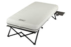 Coleman Camping Cot, Air Mattress, & Pump Combo, Folding Camp Cot & Air Bed With Side Table & Battery-Operated Pump, Great For C