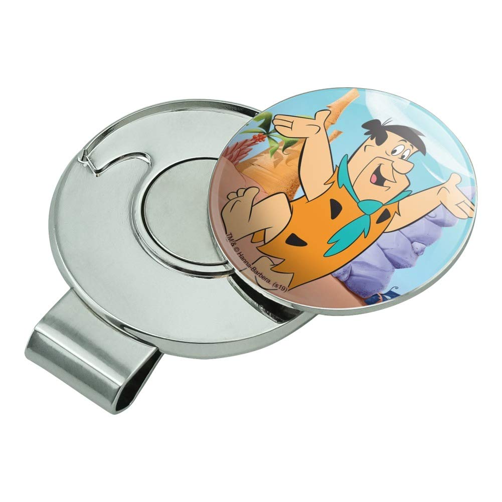 Graphics & More The Flintstones Fred Character Golf Hat Clip With Magnetic Ball Marker