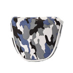Gooaction Camo Blue Golf Mallet Putter Head Cover Magnetic Closure With Camouflage Creative Pattern Synthetic Leather Putters He