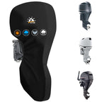 Zettum Outboard Motor Cover, 600D Full Boat Motor Cover Waterproof & Heavy Duty, Fade-Resistant Boat Engine Cover, Fit For Motor
