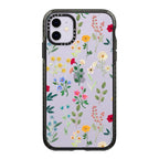 Casetify Impact Case For Iphone 11 - Spring Botanicals 2 - Clear Black