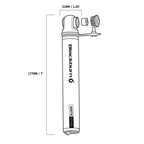 Blackburn Airstik 2Stage Bike Mini-Pump (Silver, One Size)