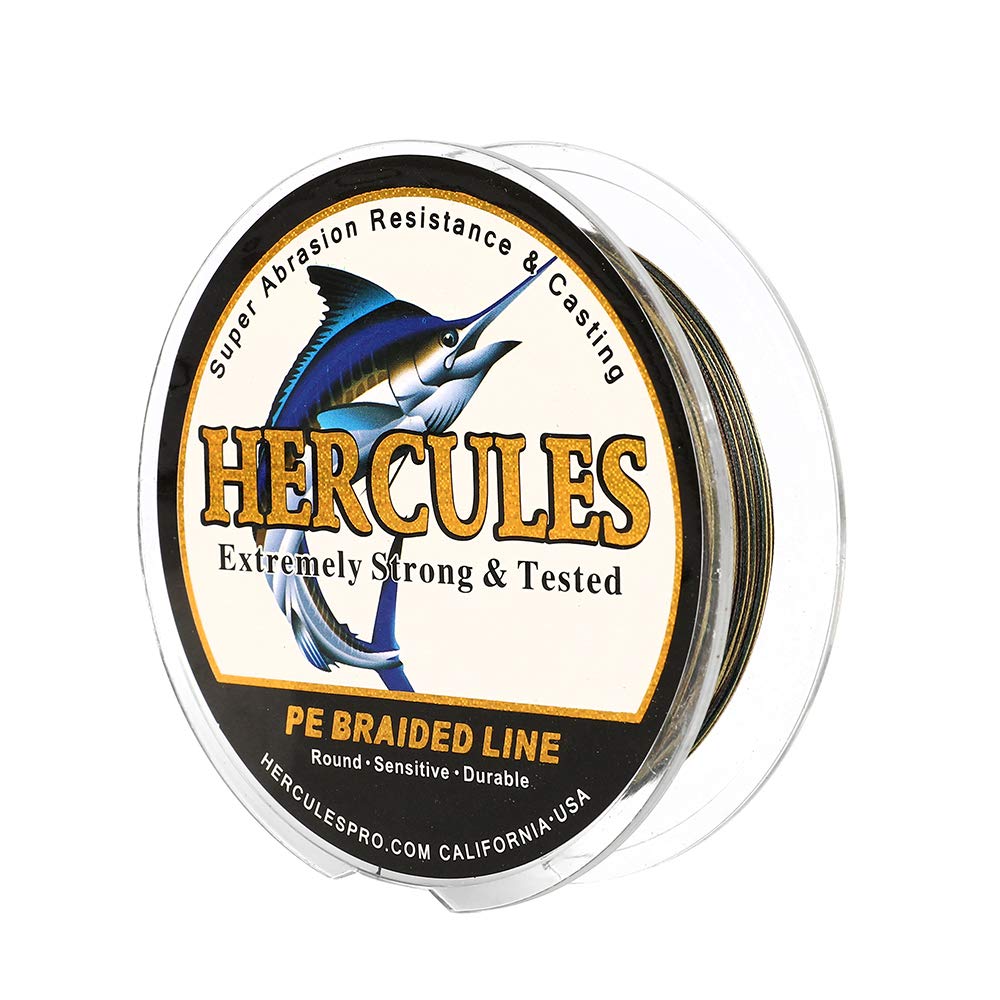 HERCULES Super Cast 100M 109 Yards Braided Fishing Line 20 LB Test for Saltwater Freshwater PE Braid Fish Lines Superline 8 Stra