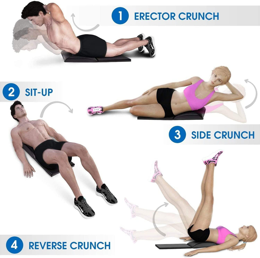 Yes4All Ab Exercise Mat With Tailbone Protecting Pad, Abdominal Wedge - Support For Abs Workout, Sit Up - Abdominal Mat Tailbone
