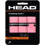 Head Xtreme Soft Racquet Overgrip Tennis Racket Grip Tape 3 Pack Pink, White, Pack Us