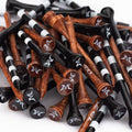MAZEL Natural Wood/Bamboo Golf Tees 2 3/4 Inch & 3 1/4 Inch,Pack 50 or 120,Reduce Friction & Side Spin,More Stable Golf Tees (50