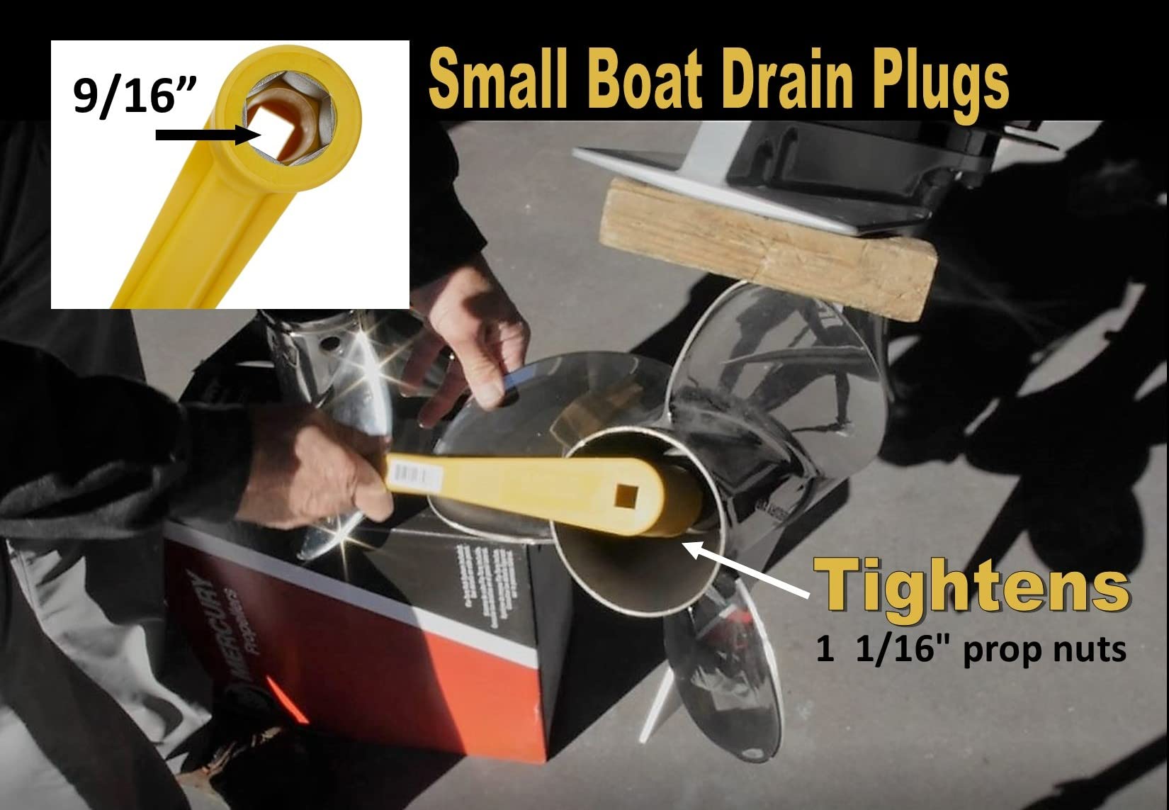 Rite-Hite New And Improved, Light-Weight Propeller Wrench, Bright Color, Easy To Use And Store, And Very Durable (Yellow)