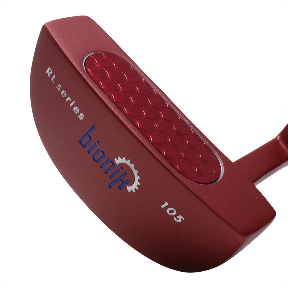 Bionik 105 Red Golf Putter Right Handed Semi Mallet Style With Alignment Line Up Hand Tool 31 Inches Ultra Petite Ladys Perfect